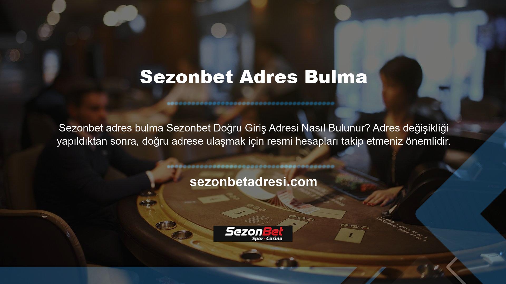 Sezonbet güncel adres bilgilerini resmi Twitter hesaplarında paylaşır